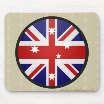 Australia quality Flag Circle Mouse Pad