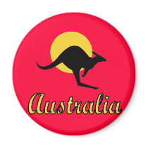 Australia Red earth Design Fridge Magnets