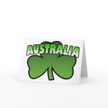 Australia Shamrock Greeting Card