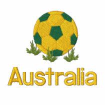 Australia Soccer ball Embroidered Polo Shirt