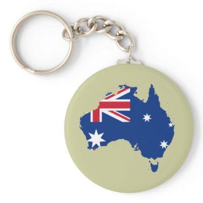 Australia stub, Australia Key Chain by bestflag