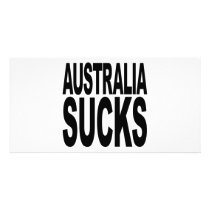Australia Sucks Personalized Photo Card