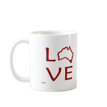 Australia T-Shirts and Gifts, Love Australia! Coffee Mugs