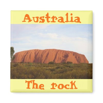 Australia the rock cool magnet design by Ctapyxa