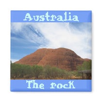 Australia the rock cool magnet design
