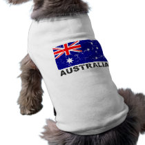 Australia Vintage Flag Doggie Shirt