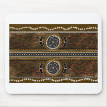 Australian Aboriginal Art - Food Gathering Mousepad