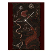 Australian Aboriginal Desert Art Postcard