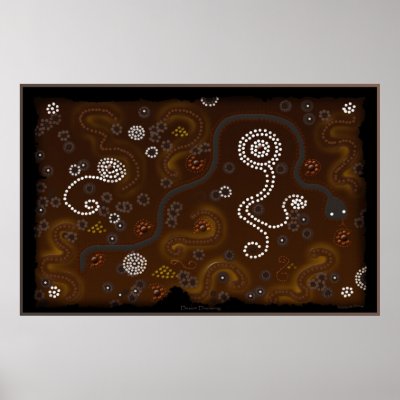 Australian Aboriginal Desert Art Poster by PrintedGifts