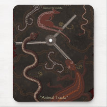 Australian Aboriginal Style Kangaroo & Lizards Mouse Pad