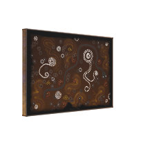 Australian Aboriginal-style Outback Desert Art