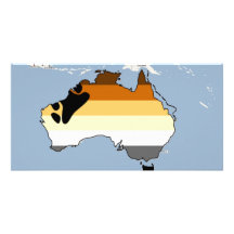 Australian Bear Pride Custom Photo Card