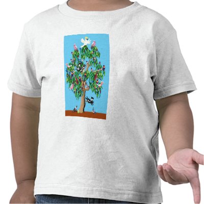 Australian birds Christmas Tees by Annaart