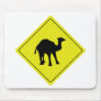 australian camel roadsign yellow mouse pad