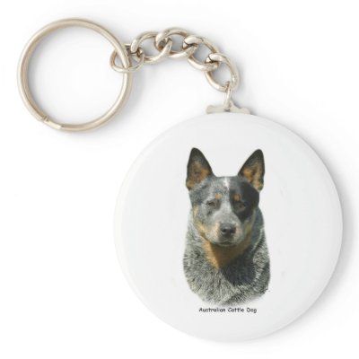 Australian Cattle Dog 9F061D-04 Keychain by TraffordPhotos