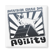 Australian Cattle Dog Agility A-Frame Magnet