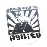 Australian Cattle Dog Agility A-Frame Stickers
