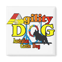 Australian Cattle Dog Agility Magnets