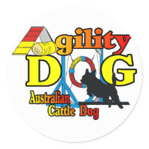 Australian Cattle Dog Agility Stickers