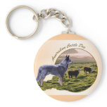Australian Cattle Dog Art Keychains