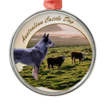 Australian Cattle Dog Art Christmas Tree Ornament
