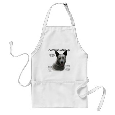 Australian Cattle Dog (blue) History Design Apron by GreyWolfCreation