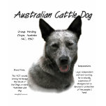 Australian Cattle Dog (blue) History Design t-shirts