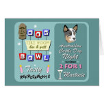 Australian Cattle Dog Bowling Night Greeting Cards
