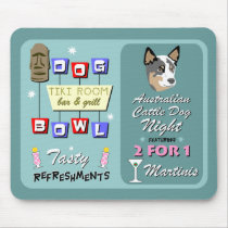Australian Cattle Dog Bowling Night Mousepad