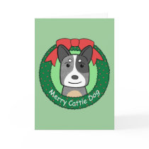 Australian Cattle Dog Christmas Greeting Card