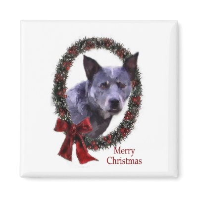 Australian Cattle Dog Christmas Gifts Magnet by DogsByDezign