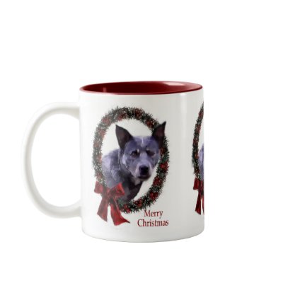 Australian Cattle Dog Christmas Gifts Mug by DogsByDezign