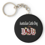 australian cattle dog dad Keychain