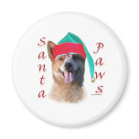 Australian Cattle Dog Dog Santa Paws Refrigerator Magnet
