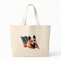 Australian Cattle Dog Flag Canvas Bags