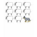 Australian Cattle Dog Herding Sheep Dark Tee t-shirts