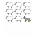 Australian Cattle Dog Herding Sheep Dark Tee t-shirts