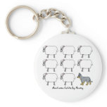 Australian Cattle Dog Herding Sheep Keychain
