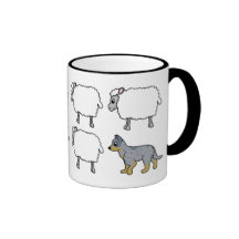 Australian Cattle Dog Herding Sheep Mug