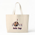 Australian Cattle Dog I Love bags