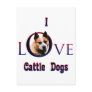 Australian Cattle Dog I Love Postcard