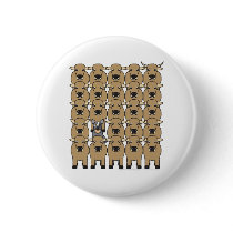 Australian Cattle Dog in the Herd Pinback Button