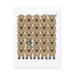 Australian Cattle Dog in the Herd Post Card
