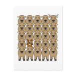 Australian Cattle Dog in the Herd Postcard