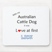 Australian Cattle Dog Lick Design Mouse Pad