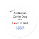 Australian Cattle Dog Lick Design stickers