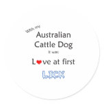 Australian Cattle Dog Lick Design stickers