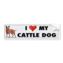 Australian Cattle Dog Love Sticker bumper stickers