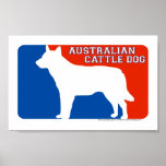 Australian Cattle Dog Major League Dog Print