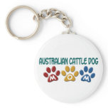 AUSTRALIAN CATTLE DOG MOM Paw Print Key Chain